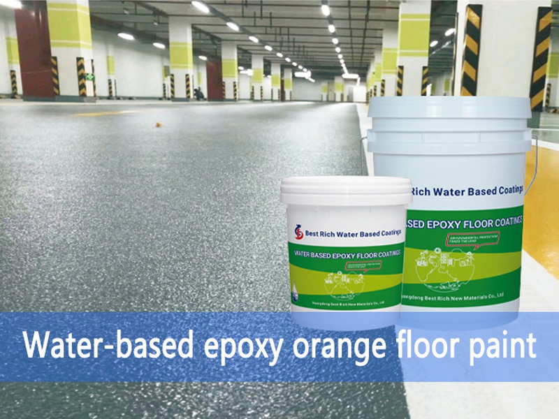 Water-based epoxy orange-grain floor paint