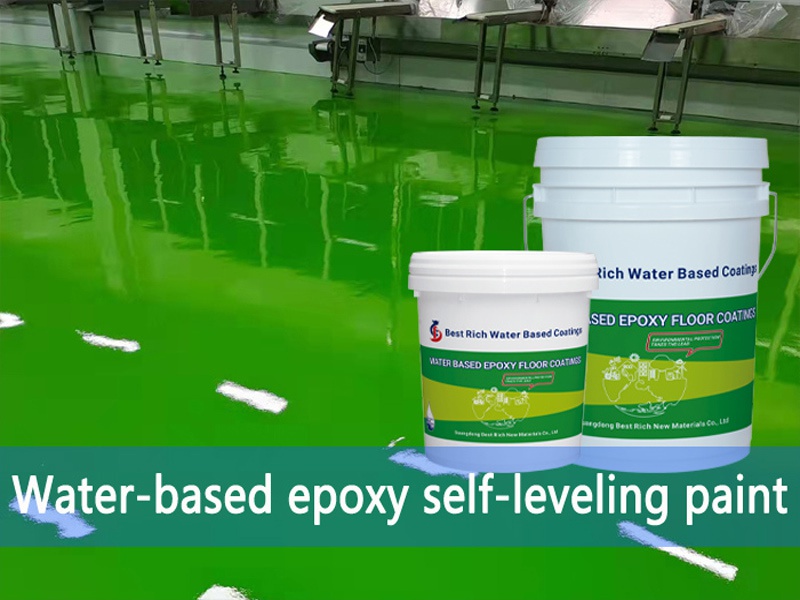 Water-based epoxy self-leveling paint