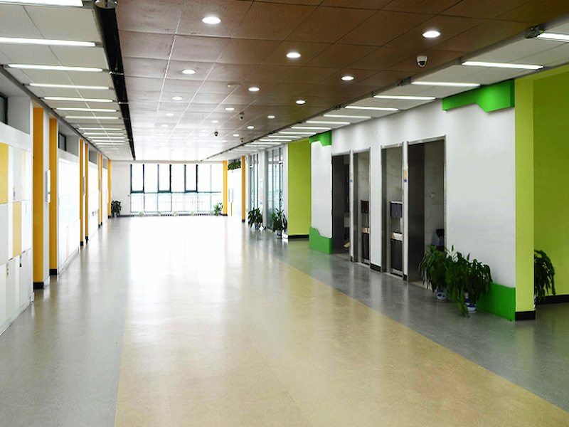 Water-based epoxy colored sand floor paint