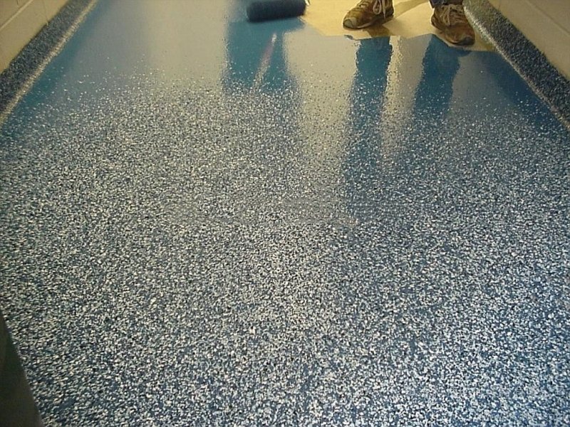 Water-based Epoxy Colored Sand Floor Paint Styling Guide: Commercial (Shopping Malls/Cafés/Offices)