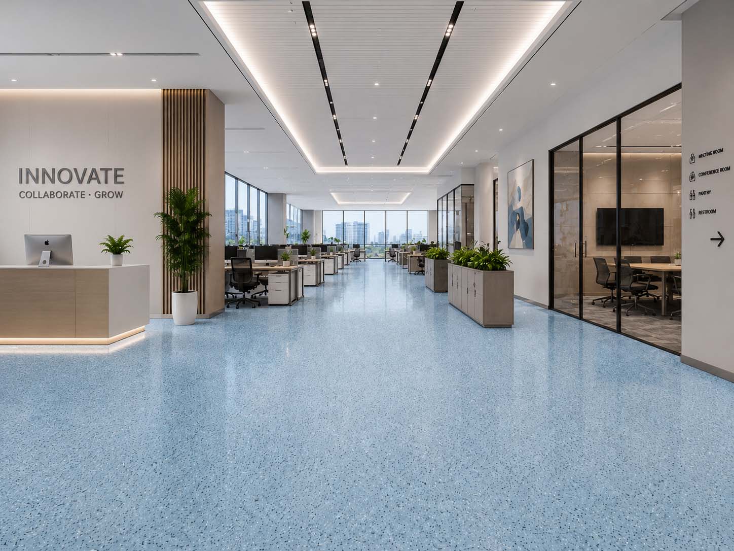 Epoxy Colored Sand Floor coatings for Modern Offices – Premium, Durable & Low-Maintenance Floor Solution