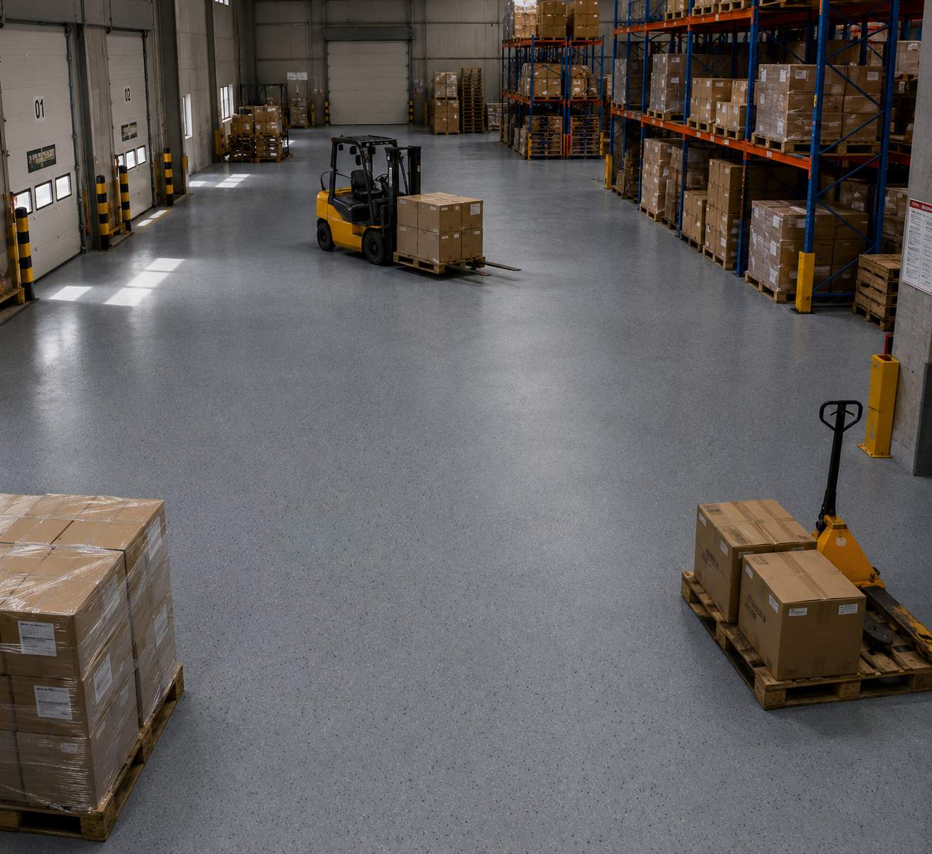 Water Based Epoxy Colored Sand Self-Leveling Floor Coatings – Ideal Heavy-Duty Flooring for Warehouses