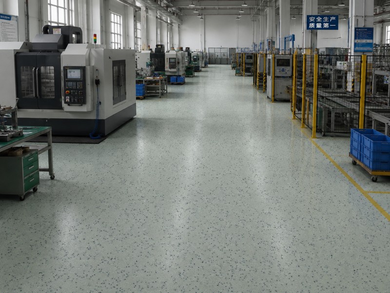Water based Epoxy Colored Sand Self-Leveling Floor coatings | Heavy-Duty Industrial Flooring for Factories