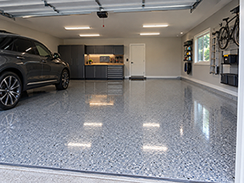 Home Indoor Garage Renovation | Water-Based Epoxy Color Sand Floor Coating, Eco-friendly & Durable Seamless Flooring (Liquid Terrazzo / Liquid Marble)
